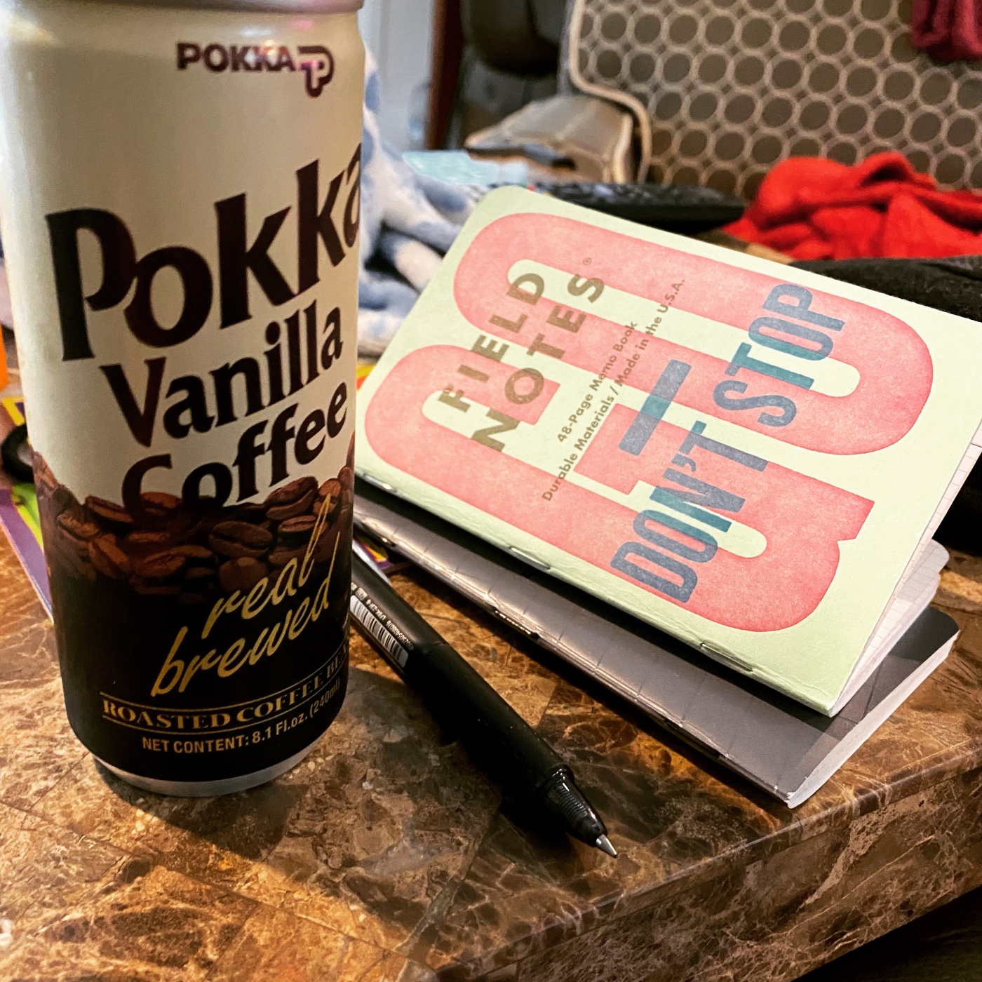 japanese coffee and notebook