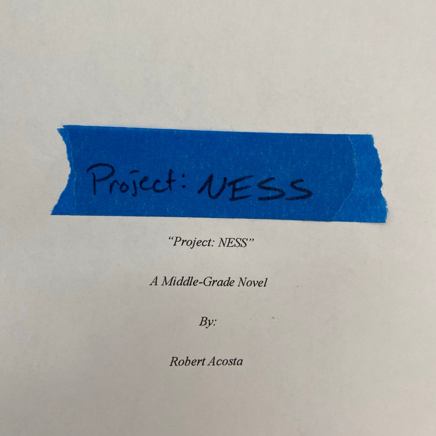 Project NESS 1st Draft
